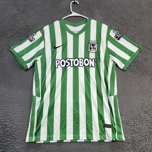 Atletico Nacional Jersey Mens XL Green White Soccer Nike Aeroswift Postobon 2
